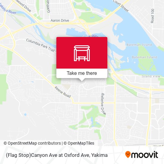 (Flag Stop)Canyon Ave at Oxford Ave map