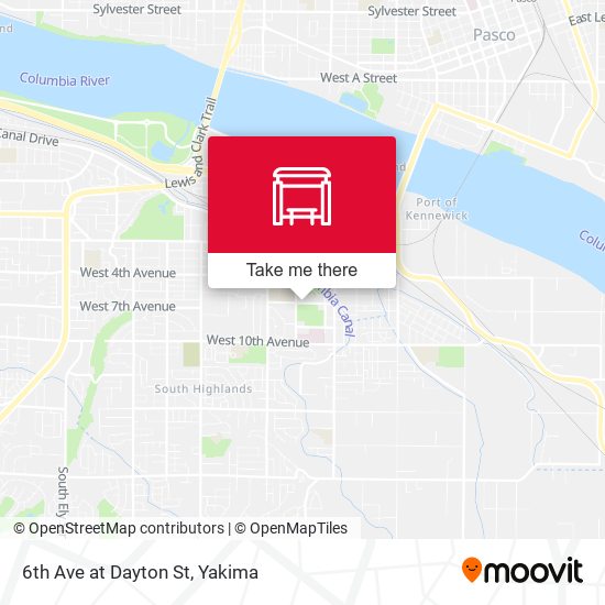 6th Ave at Dayton St map