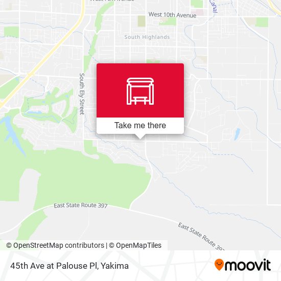 45th Ave at Palouse Pl map