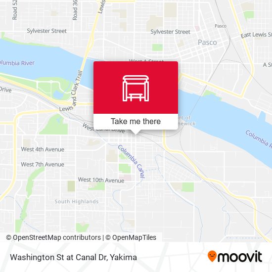 Mapa de Washington St at Canal Dr