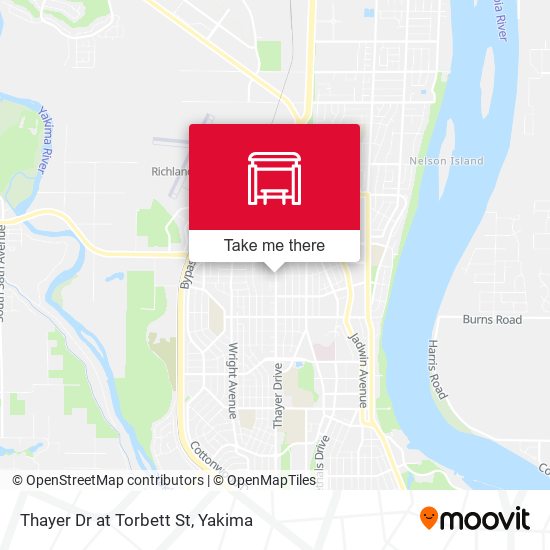 Thayer Dr at Torbett St map