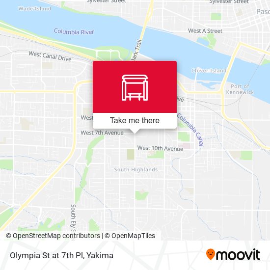 Olympia St at 7th Pl map