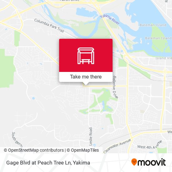 Gage Blvd at Peach Tree Ln map