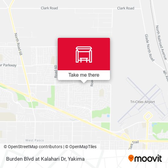 Burden Blvd at Kalahari Dr map