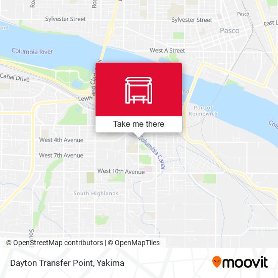 Dayton Transfer Point map