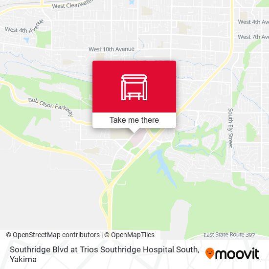 Southridge Blvd at Trios Southridge Hospital South map