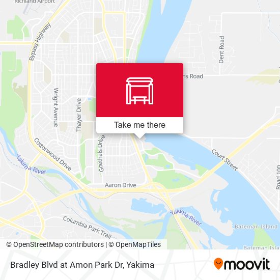 Bradley Blvd at Amon Park Dr map