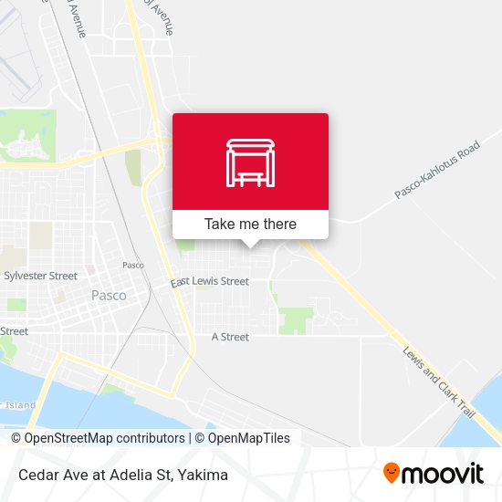Cedar Ave at Adelia St map