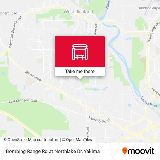 Bombing Range Rd at Northlake Dr map