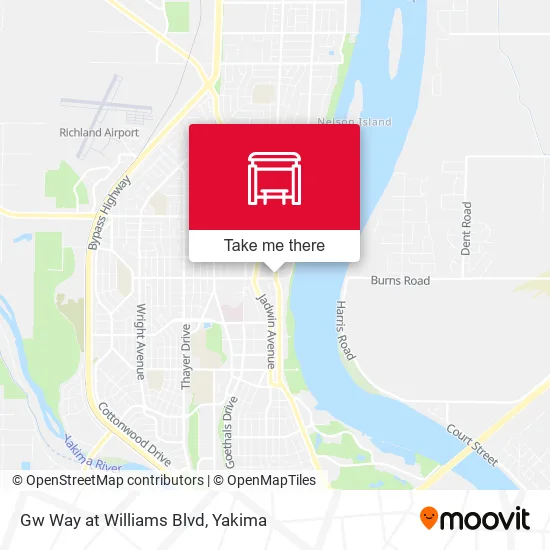 Mapa de Gw Way at Williams Blvd