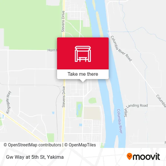 Gw Way at 5th St map