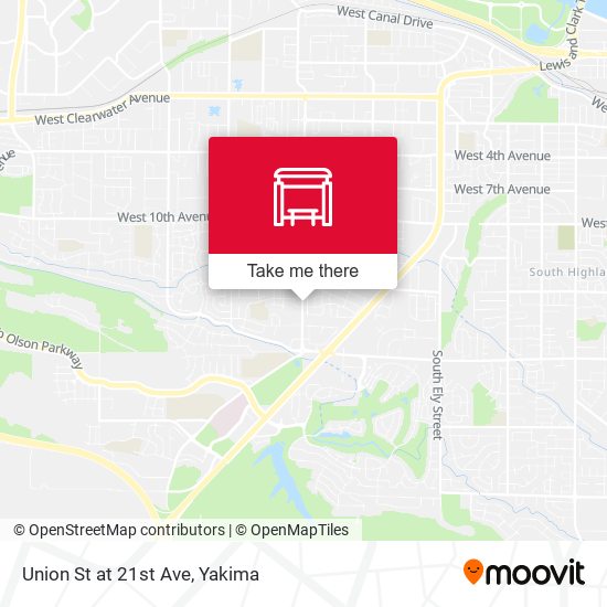 Union St at 21st Ave map