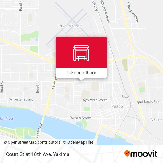 Court St at 18th Ave map