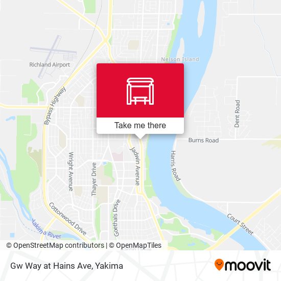 Mapa de Gw Way at Hains Ave