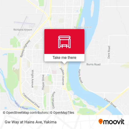 Mapa de Gw Way at Hains Ave