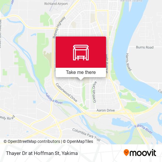 Thayer Dr at Hoffman St map