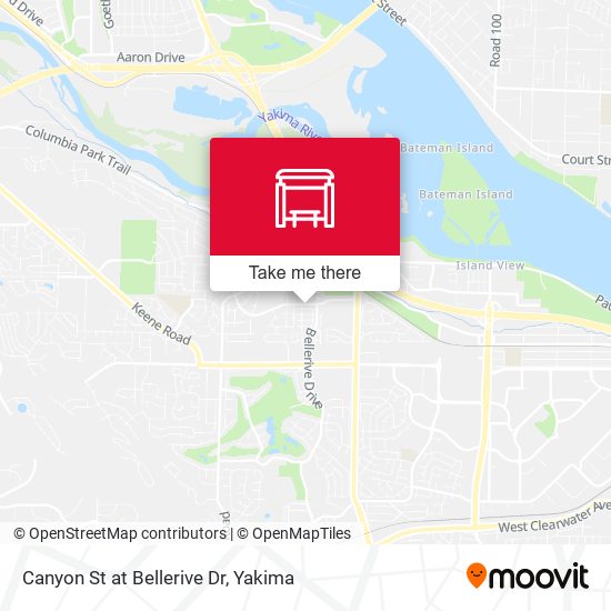 Canyon St at Bellerive Dr map