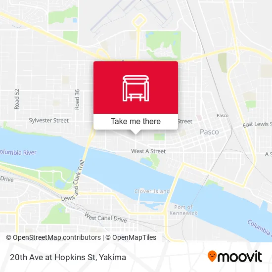 Mapa de 20th Ave at Hopkins St