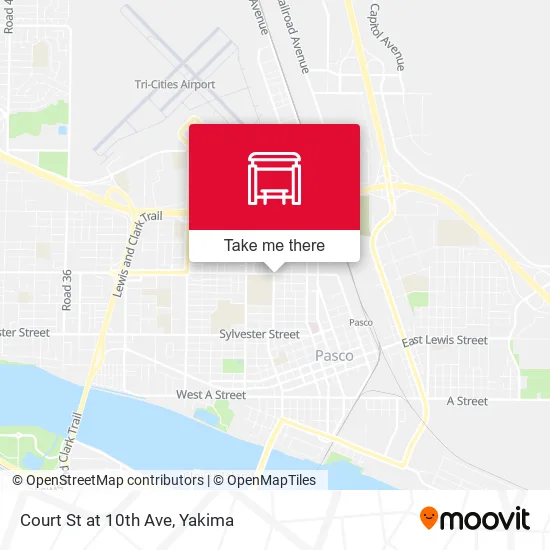 Mapa de Court St at 10th Ave
