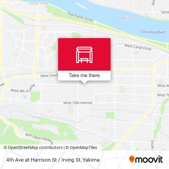 Mapa de 4th Ave at Harrison St / Irving St