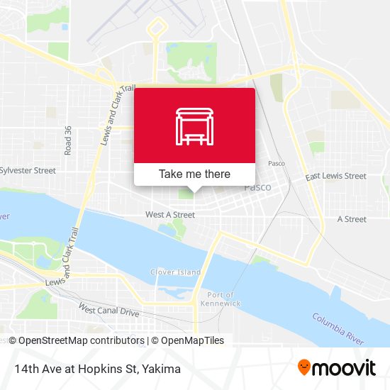 Mapa de 14th Ave at Hopkins St
