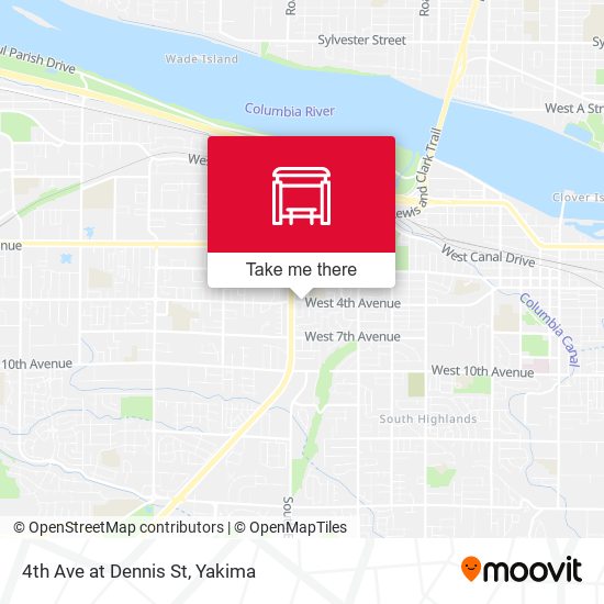 4th Ave at Dennis St map