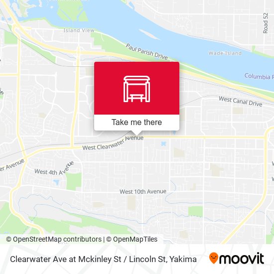 Clearwater Ave at Mckinley St / Lincoln St map