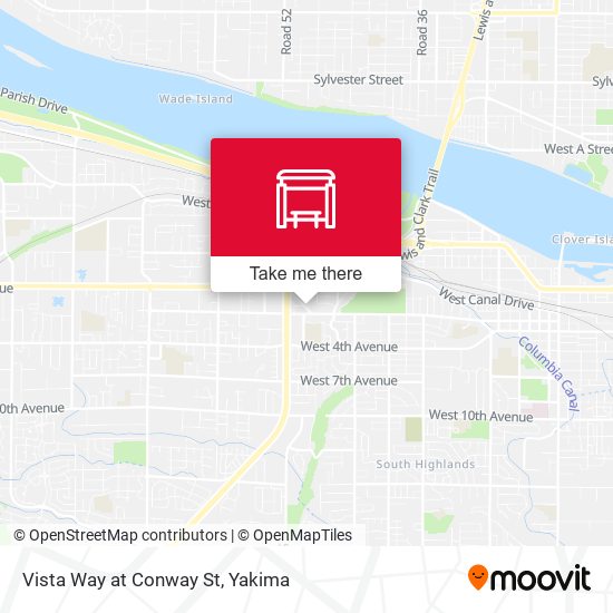 Vista Way at Conway St map