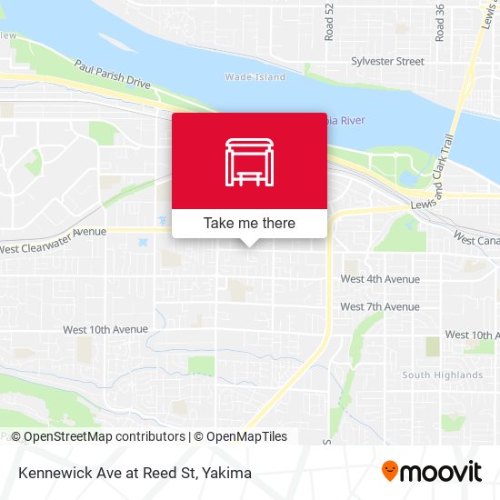 Kennewick Ave at Reed St map