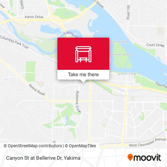 Canyon St at Bellerive Dr map