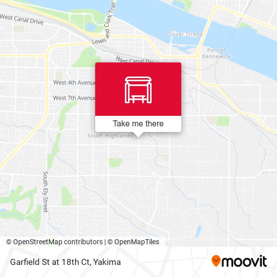 Garfield St at 18th Ct map