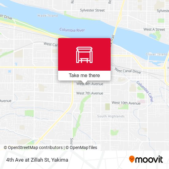 4th Ave at Zillah St map