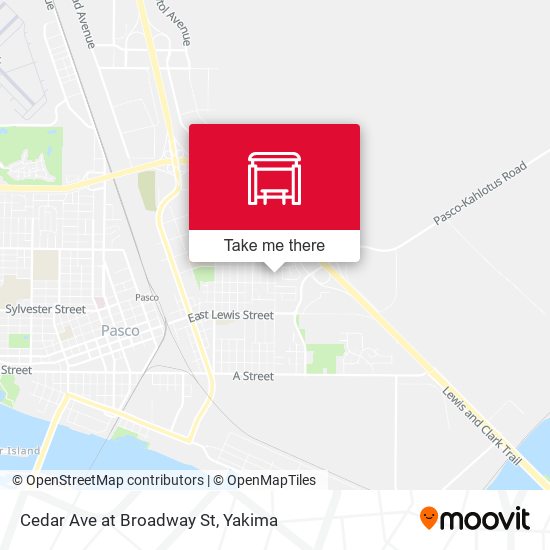 Mapa de Cedar Ave at Broadway St