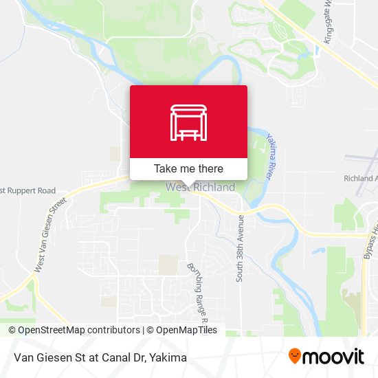 Van Giesen St at Canal Dr map