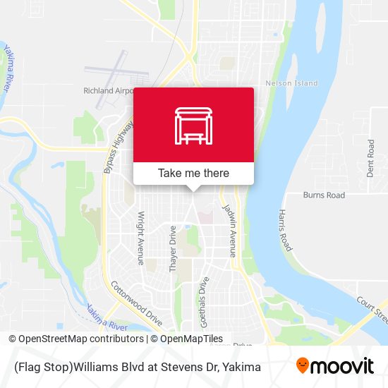 (Flag Stop)Williams Blvd at Stevens Dr map