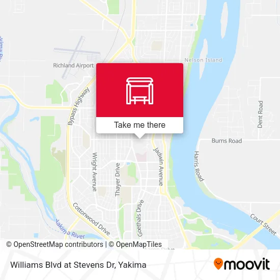 Mapa de Williams Blvd at Stevens Dr