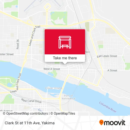 Clark St at 11th Ave map