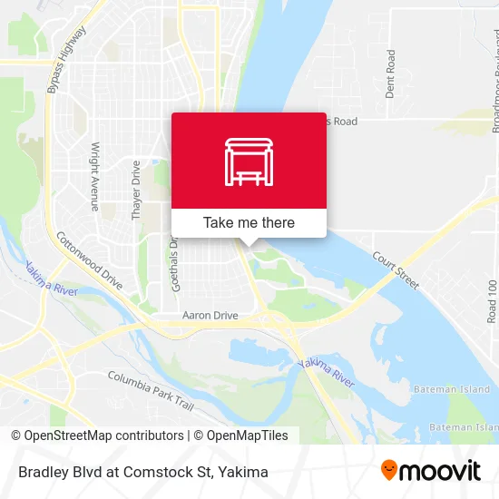 Bradley Blvd at Comstock St map
