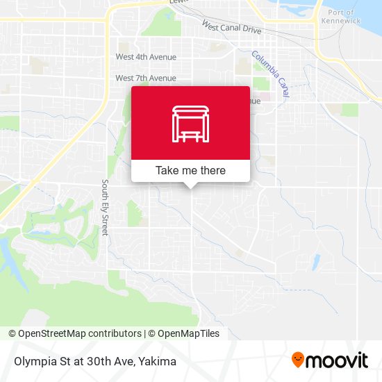 Olympia St at 30th Ave map