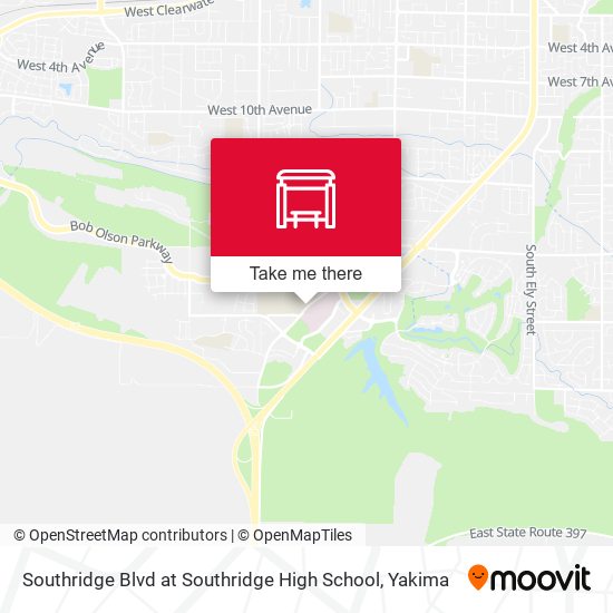 Southridge Blvd at Southridge High School map