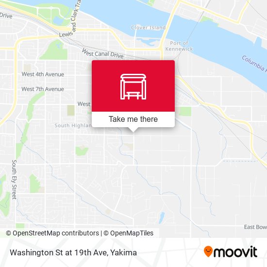 Washington St at 19th Ave map