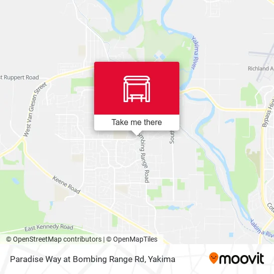 Paradise Way at Bombing Range Rd map