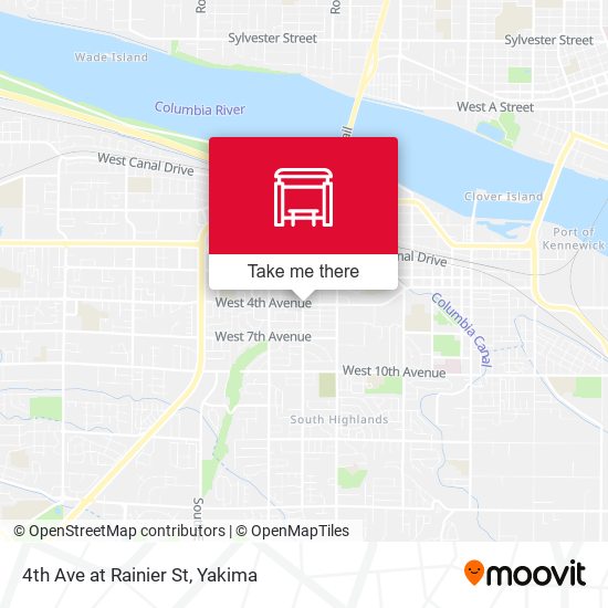 4th Ave at Rainier St map
