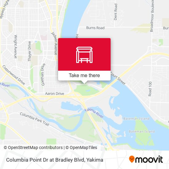 Mapa de Columbia Point Dr at Bradley Blvd