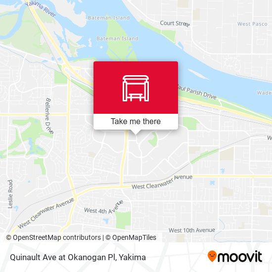 Quinault Ave at Okanogan Pl map