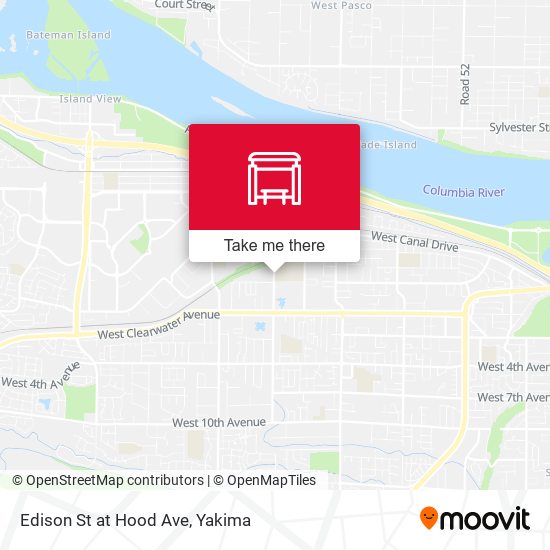 Edison St at Hood Ave map