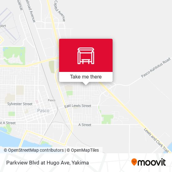 Parkview Blvd at Hugo Ave map