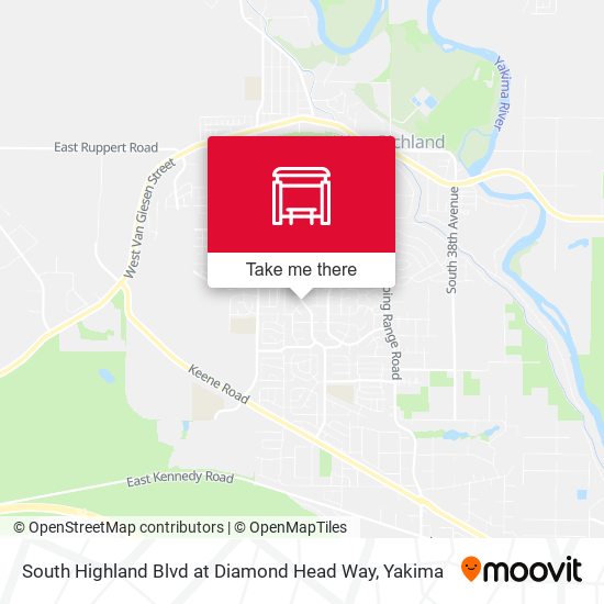 Mapa de South Highland Blvd at Diamond Head Way