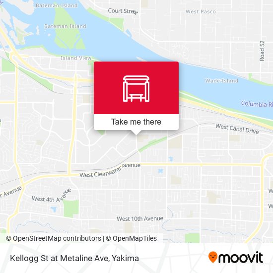 Kellogg St at Metaline Ave map