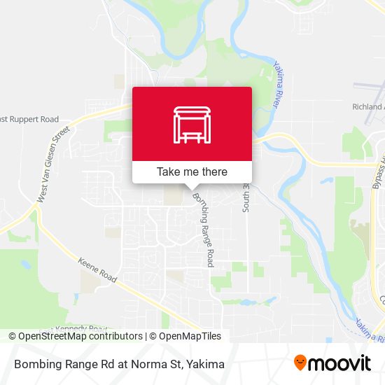 Bombing Range Rd at Norma St map